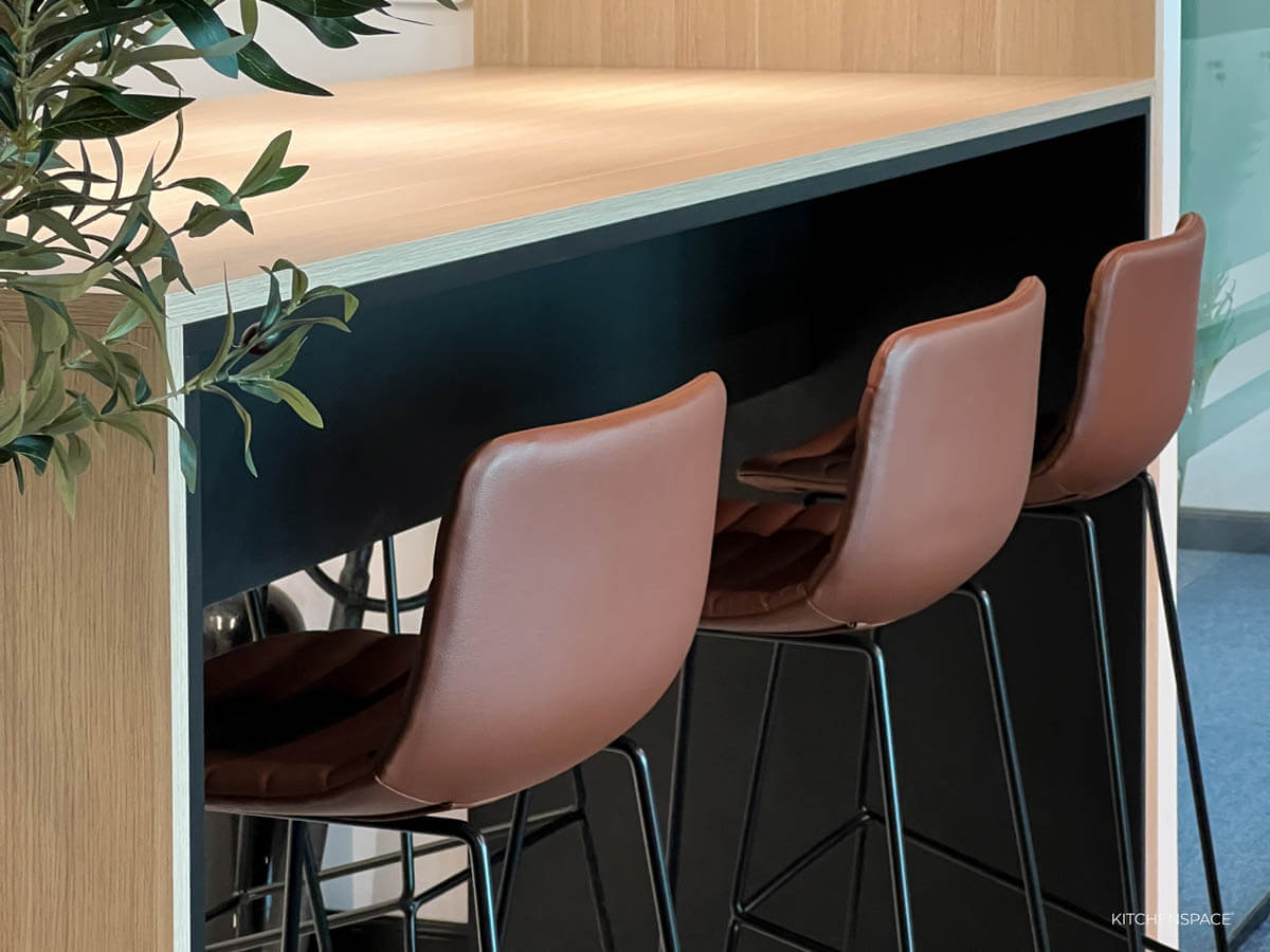 Modern Wood Tone Office Pantry